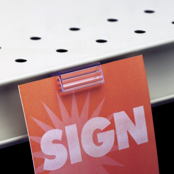 InstaGrip® Ticket Rail Sign Holder