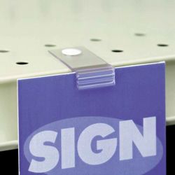 SuperGrip Perforated Shelf Sign Holder
