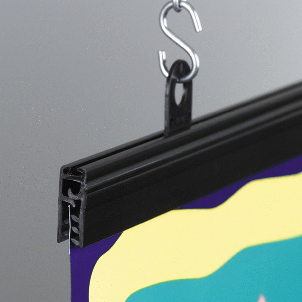 SuperGrip® Mercury Banner Hanger - 96" Clear w/Adhesive