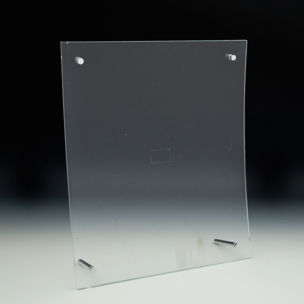 Clear Curved Euro-Style Print Holder - 8.5x11