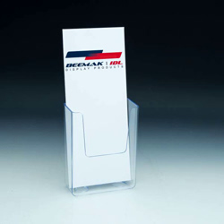 Counter Top/Wallmount Brochure Holder for literature up to 3.5" W