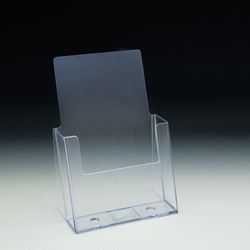 Clear Countertop Brochure Holder for Literature up to 5.5" wide