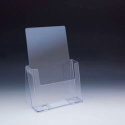 Clear Countertop Brochure Holder for Literature up to 6" wide.