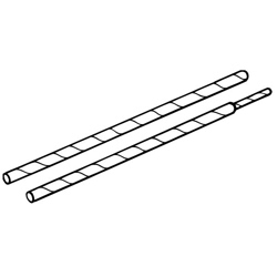 2-Piece Cardboard Pole - 1" OD