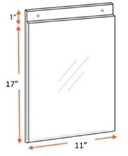 11x17 Wall Mount Ad Frame / Sign Holder