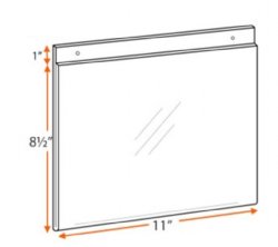 11x8.5 Wall Mount Ad Frame / Sign Holder