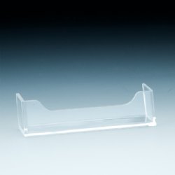 Clear Styrene Add- On Business Card Holders, attach to any holder or ad frame
