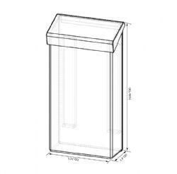 Clear Outdoor Brochure Holder for 4x9 Literature